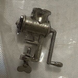 Hello Dolly dollhouse miniature‎ meat grinder designed as a dollhouse accessory